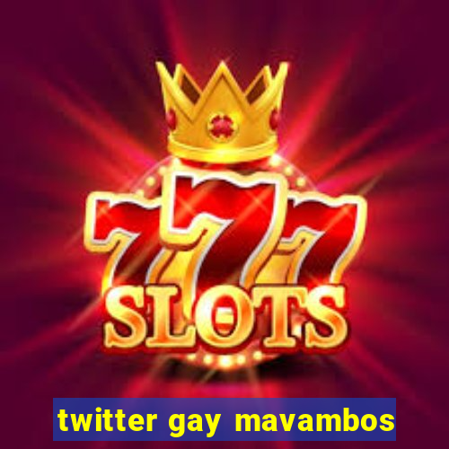 twitter gay mavambos